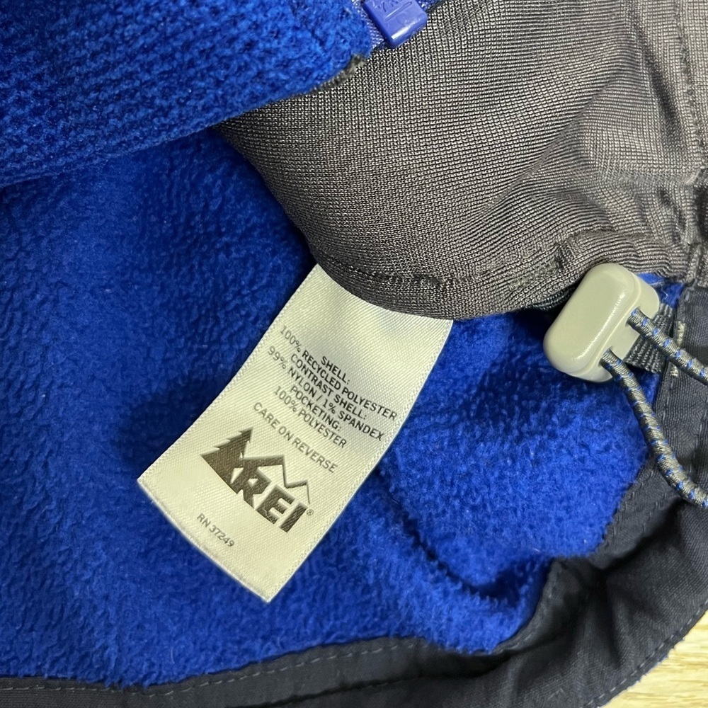 REI Like New Blue Fleece Jacket - Men’s L - Picture 4 of 7